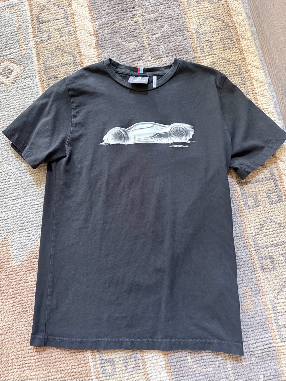 Black Graphic Porsche Tee
